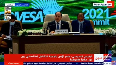 السيسي: الإقليم الأفريقي مازال يعاني من آثار جائحة كورونا 
