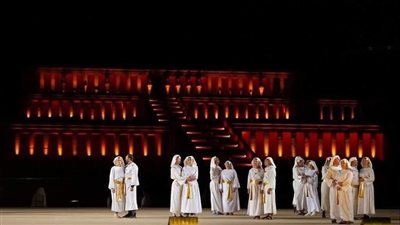 بروفات أخيرة على مسرح الكباش قبل ساعات من الافتتاح | صور