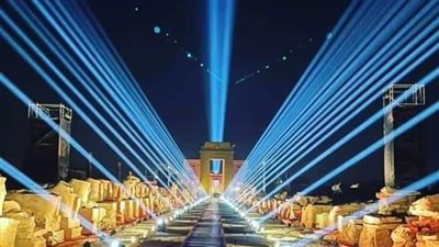 عرض فرعوني مهيب في افتتاح طريق الكباش بالأقصر |فيديو