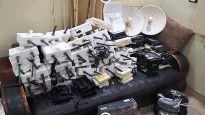 ضبط منظومة إنترنت بدون ترخيص بالغربية 