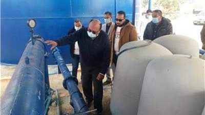 مياه القناة تنتهي من أعمال غسيل شبكات مياه الشرب 