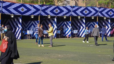 استئناف التصويت وزيادة الإقبال في انتخابات نادي الترسانة |صور