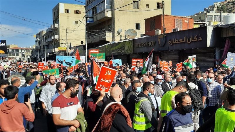 جانب من مظاهرات الاردن