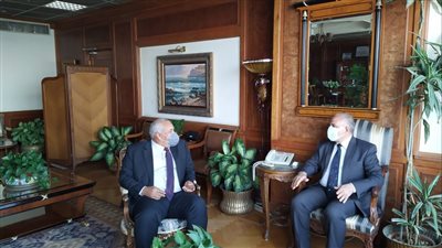 وزير الري ومحافظ الوادي يبحثان موقف المشروعات المائية بنطاق المحافظة