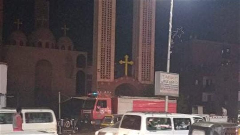 حريق بكنيسة العذراء