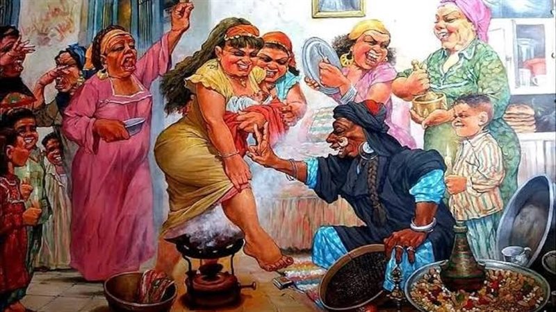 إحدي لوحات محسن أبو