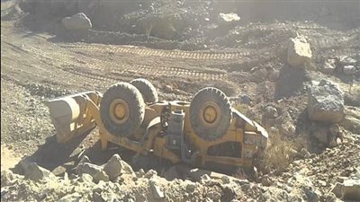 إصابة طفلين في انقلاب لودر بمطروح