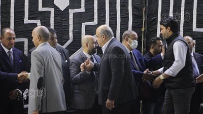 الدرندلي والعدل والكومي يشاركون في عزاء جلال إبراهيم بنادي الزمالك | فيديو وصور