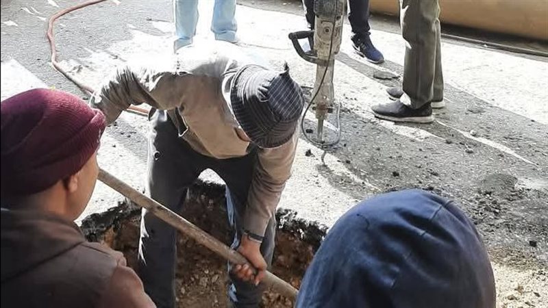 إصلاح هبوط أرضي في