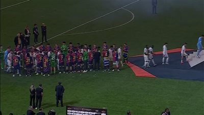 ممر شرفي من برشلونة، لحظة حصول ريال مدريد على الميداليات الفضية