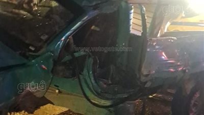 الصور الأولية لحادث انقلاب سيارة نقل عمال بطريق مطروح (صور)