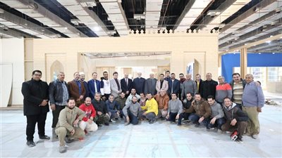 الضويني يتفقد تجهيزات جناح الأزهر بمعرض القاهرة الدولي للكتاب