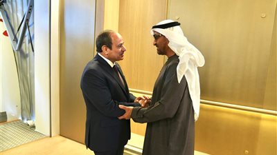 السيسي وبن زايد يبحثان تعزيز المجالات الاقتصادية والتجارية والاستثمارية بين البلدين