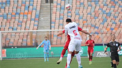 روقا يحرز هدف التعادل لحرس الحدود في مرمى الزمالك من ضربة جزاء