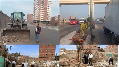 رئيس مدينة الزقازيق يتابع أعمال النظافة ورفع كافة المخلفات والتراكمات بالوحدات المحلية والقرى