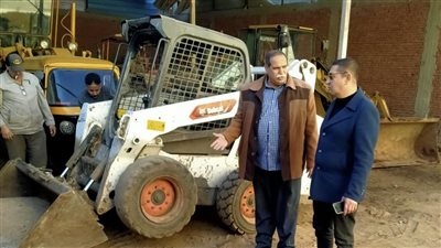 رئيس مدينة الإبراهيمية يتفقد جاهزية الحملة الميكانيكية بالشرقية 