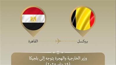  وزير الخارجية يتوجه إلى بروكسل لتعزيز التعاون مع بلجيكا والاتحاد الأوروبي