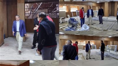 رئيس مدينة الزقازيق يتفقد أعمال التطوير بمقر المجلس 
