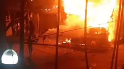 إخماد حريق في محمصة بالإسكندرية بسبب انفجار أسطوانة غاز 