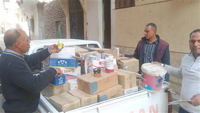 ضبط 1.5 طن بويات منتهية الصلاحية وإحباط تهريب دقيق بلدي قبل بيعه بالسوق السوداء بالأقصر