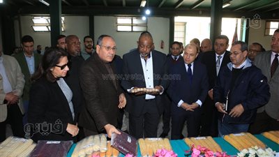 محافظ كفر الشيخ ووزير الزراعة النيجيري يتفقدان مركز إعداد تقاوي الذرة الشامية 