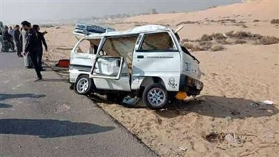 إصابة 4 أشخاص في حادث انقلاب سيارة سوزوكي ببنها 