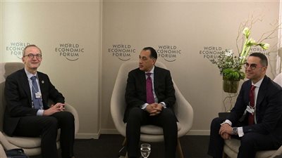 على هامش منتدى دافوس، رئيس الوزراء يلتقي الرئيس التنفيذي لشركة ديمي البلجيكية