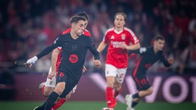 بنفيكا يضرب برشلونة 3-1 في الشوط الأول بدوري أبطال أوروبا