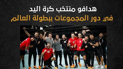 هدافو منتخب كرة اليد في دور المجموعات ببطولة العالم (إنفوجراف)