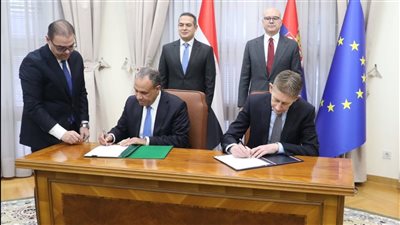 مصر وصربيا يوقعان مذكرة تفاهم للتعاون في مجال الموارد المائية (صور)