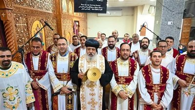 رسامة شمامسة وتدشين أيقونات في عيد الشهيدة دميانة بالمعصرة