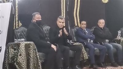 الخطيب يستقبل العزاء في المعلق الرياضي ميمي الشربيني بمسجد عمر مكرم (صور)