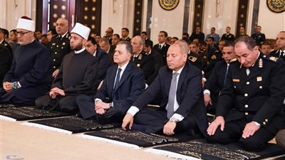 وزيرا الداخلية والأوقاف يشاركان في صلاة الجمعة احتفالًا بعيد الشرطة الـ 73