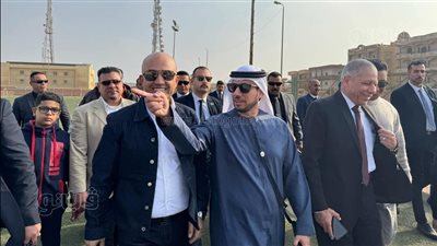  وفد إماراتي يبحث فرص الاستثمار الرياضي في نادي بني سويف 
