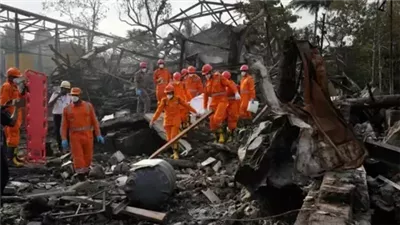 مصرع وإصابة 15 شخصا فى انفجار داخل مصنع ذخيرة بالهند