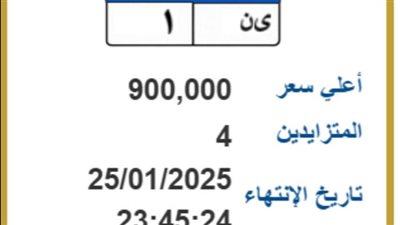 وصل سعرها إلى 900 ألف جنيه، اليوم عرض لوحة معدنية مميزة يتنافس عليها 4 أشخاص
