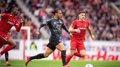 بايرن ميونخ يتقدم على فرايبورج 0/1 في الشوط الأول بالدوري الألماني