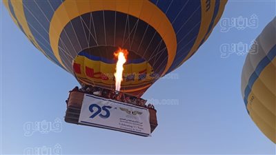 البالون الطائر في الأقصر يحتفل بعيد الطيران المصري الـ 95 (فيديو وصور)