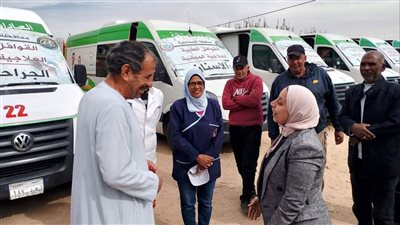 وكيل صحة الإسماعيلية تتفقد القافلة الطبية بقرية العقادة (صور) 
