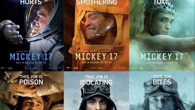 9 ملصقات دعائية جديدة لفيلم MICKEY 17 