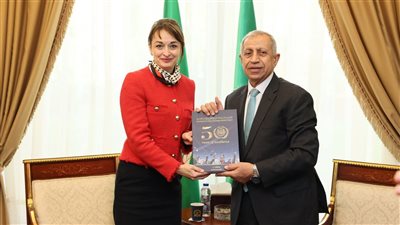 سفيرة رومانيا بالقاهرة تزور الأكاديمية العربية بالإسكندرية