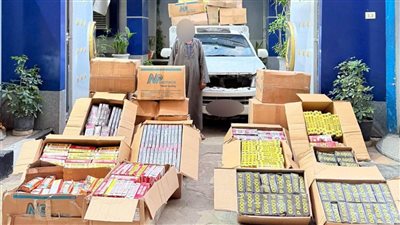 ضبط كمية من الألعاب النارية قبل ترويجها فى الدقهلية 