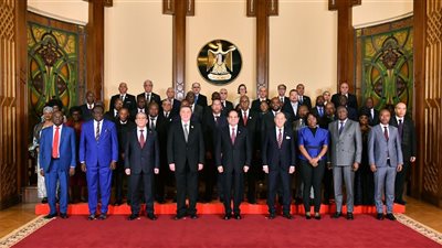 السيسي يستقبل رؤساء المحاكم الدستورية والعليا الأفارقة