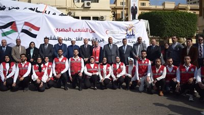 رئيس غرفة القاهرة يشارك في فعاليات إطلاق قافلة الخير لمساعدة أهالي غزة