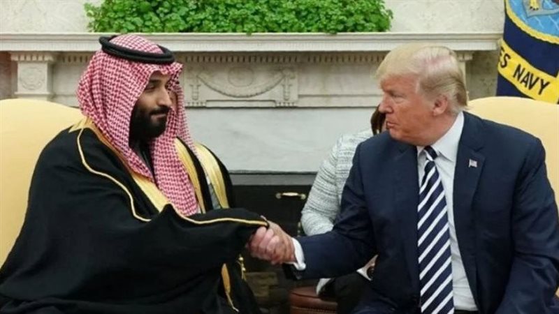 ترامب ومحمد بن سلمان،