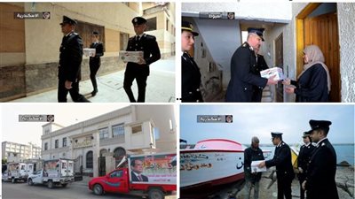 الداخلية تواصل فعاليات مبادرة مأموري أقسام الشرطة لتوزيع مساعدات عينية على المواطنين 