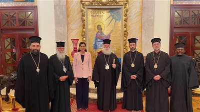  بطريرك الروم الأرثوذكس: نرفع صلواتنا من مصر لأجل السلام في لبنان والعالم