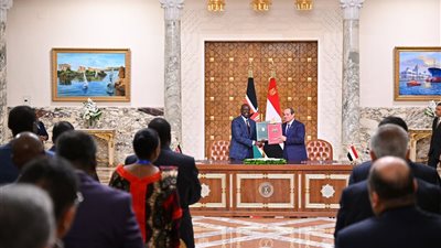 تفاصيل المباحثات المصرية الكينية بقصر الاتحادية (صور)