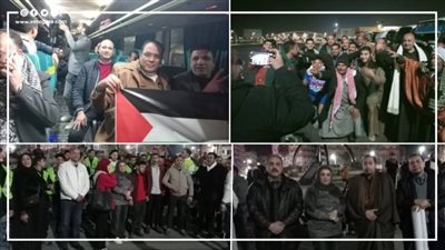 المصريون يزحفون لمعبر رفح للرد على تهديد ترامب بتهجير سكان غزة إلى سيناء (فيديو وصور)