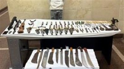 ضبط ورشة لتصنيع الأسلحة النارية والبيضاء فى البحيرة 